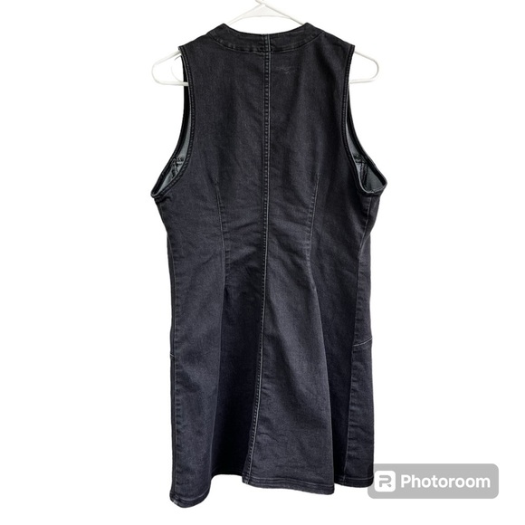 Free People Wandering Star Denim Mini Dress Sz 10 - Picture 5 of 11